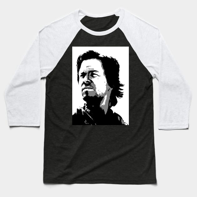 Mark Wahlberg (pop art) Baseball T-Shirt by d1a2n3i4l5